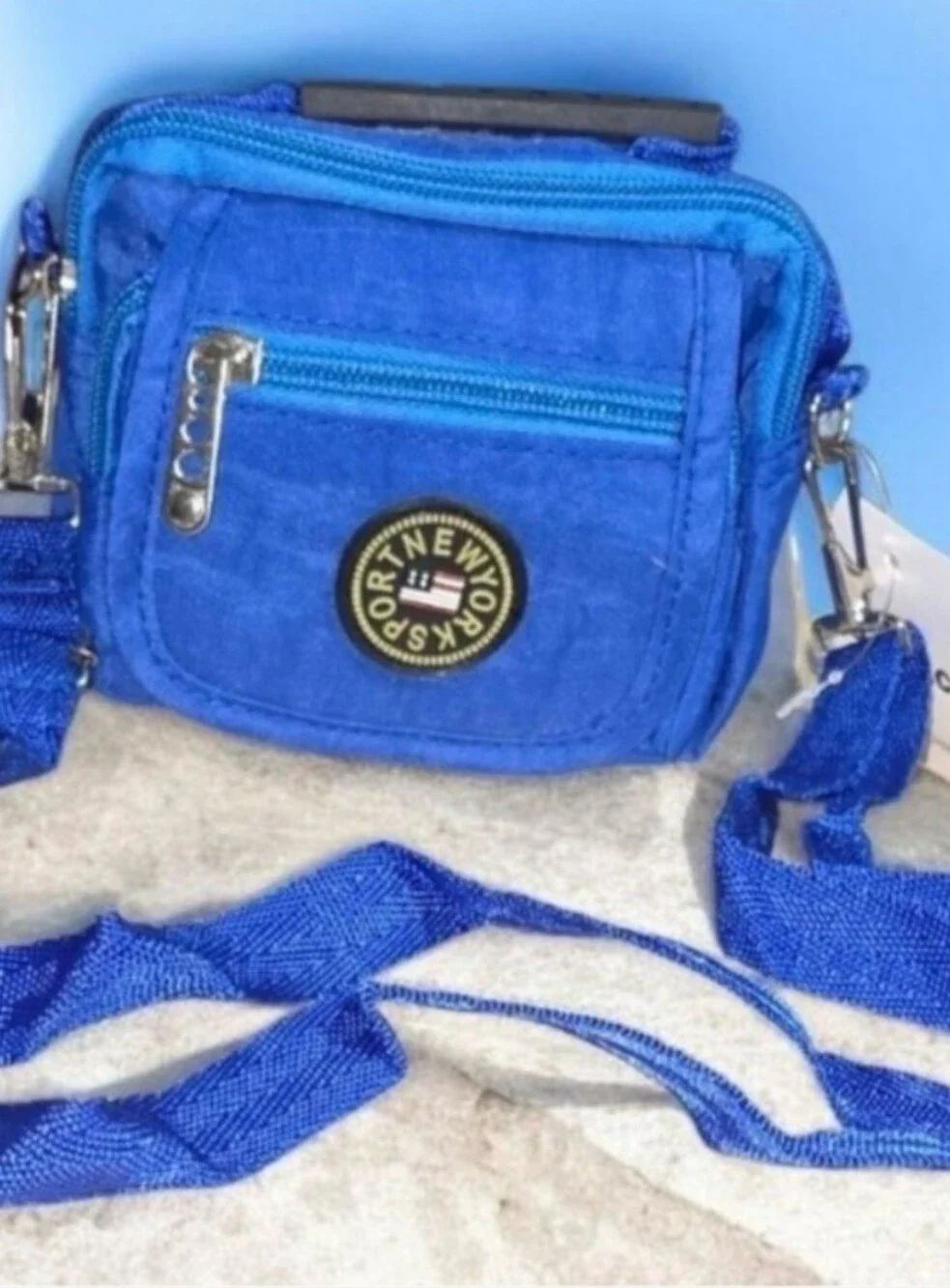 Q.B.L.L.C- Mjni Zip Pouch Crossbody Bag (Royal Blue 💙)